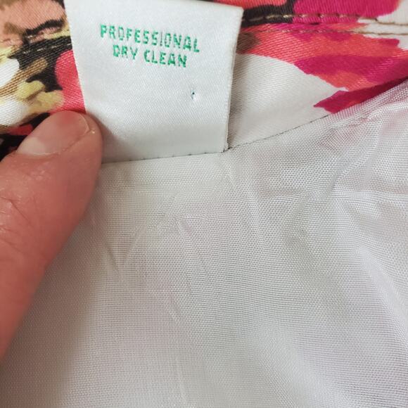 Laura Ashley Pink Floral Studded Jacket Size M Petite - Picture 6 of 9